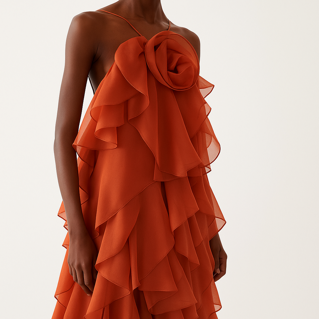 Flame Bloom Maxi Dress™