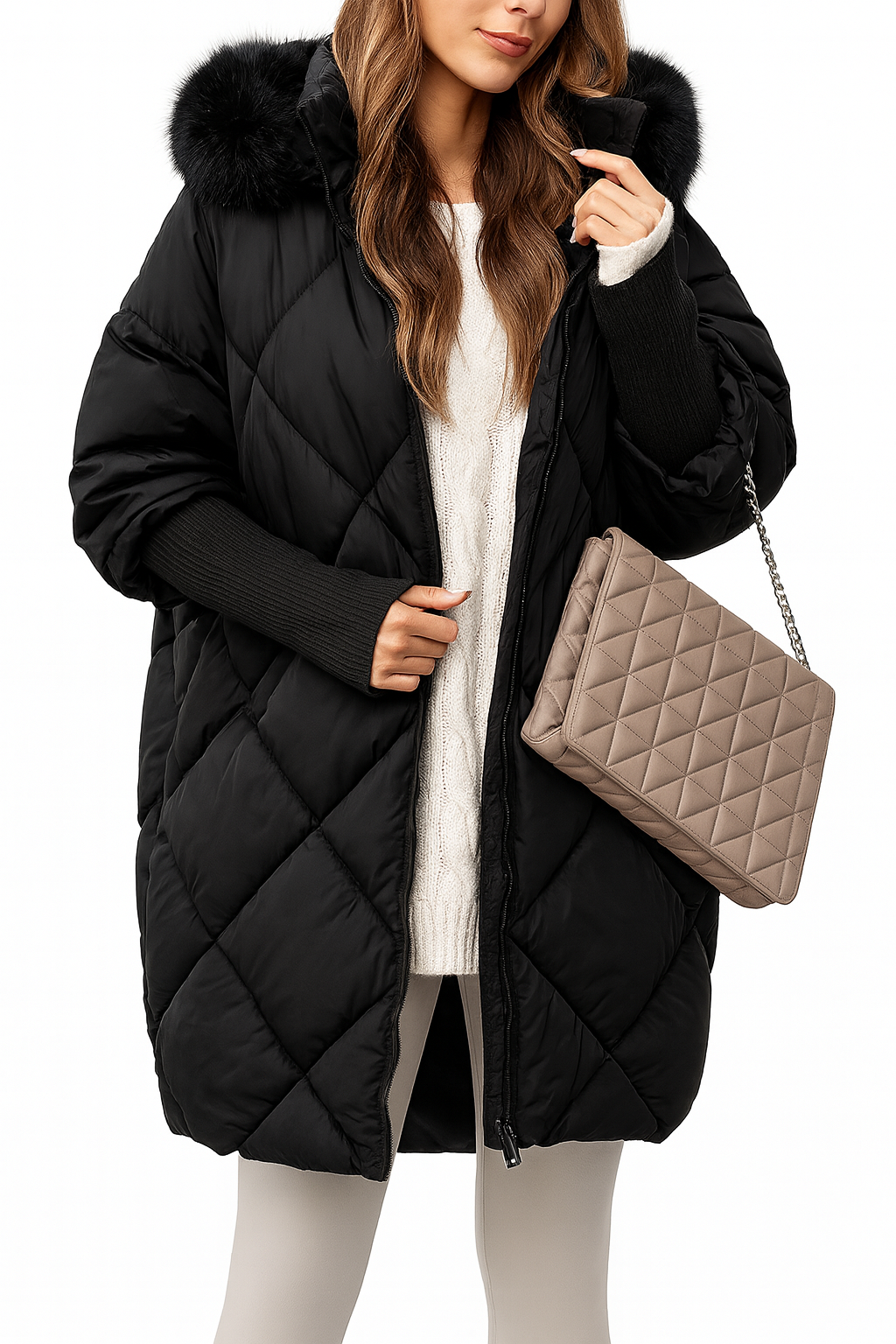 CozyChic™ Dames Parka met Bontkraag – 🍂 Tijdelijk 50% Korting