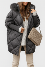 CozyChic™ Dames Parka met Bontkraag – 🍂 Tijdelijk 50% Korting